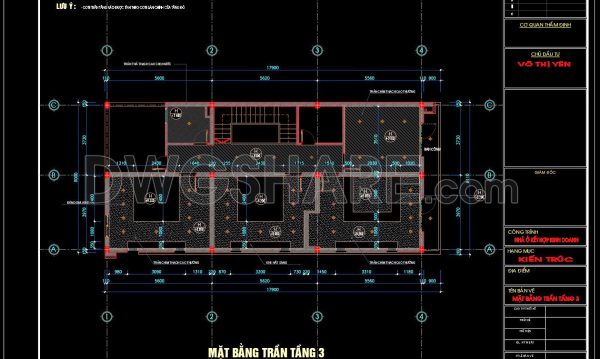 2 years ago
                

                
             52394. Detailed CAD drawings for the ceiling layout design of a 3-story townhouse