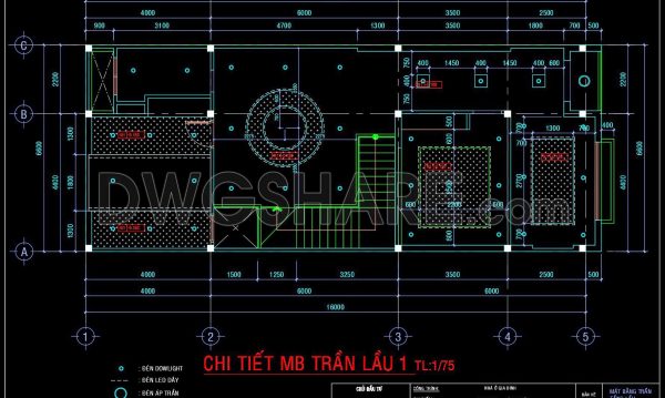 2 years ago
                

                
             45199. Detailed CAD drawings for the ceiling layout design of a 2-story townhouse