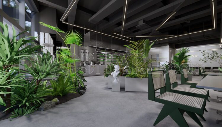 Detailed CAD drawings for the design and construction of coffee shop