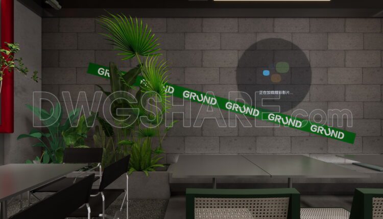 Detailed CAD drawings for the design and construction of coffee shop