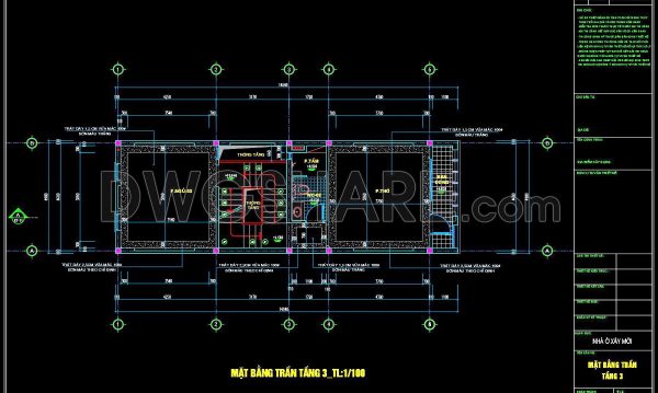 2 years ago
                

                
             374104. Detailed CAD drawings for the ceiling layout design of a 3-story townhouse