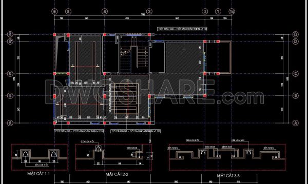 2 years ago
                

                
             341107. Detailed CAD drawings for the ceiling layout design of a 3-story townhouse