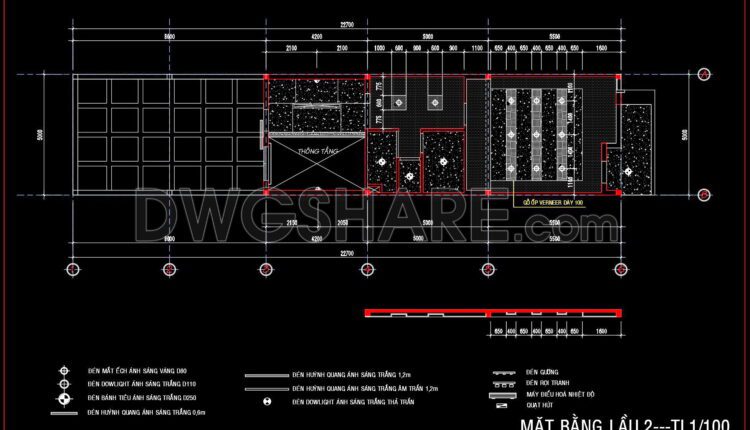 109. Detailed CAD drawings for the ceiling layout design of a 5-story townhouse