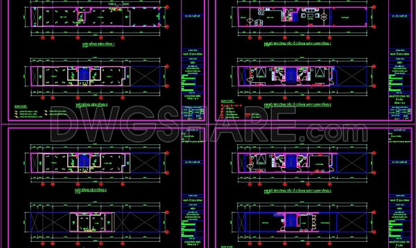 2 years ago
                

                
             514112. Detailed CAD drawings for the ceiling layout design of a 4-story townhouse