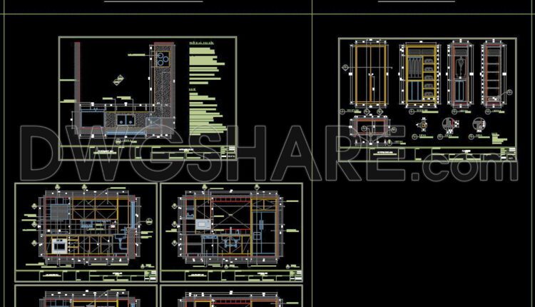13. CAD design drawings for the construction of a 113 m2 apartment