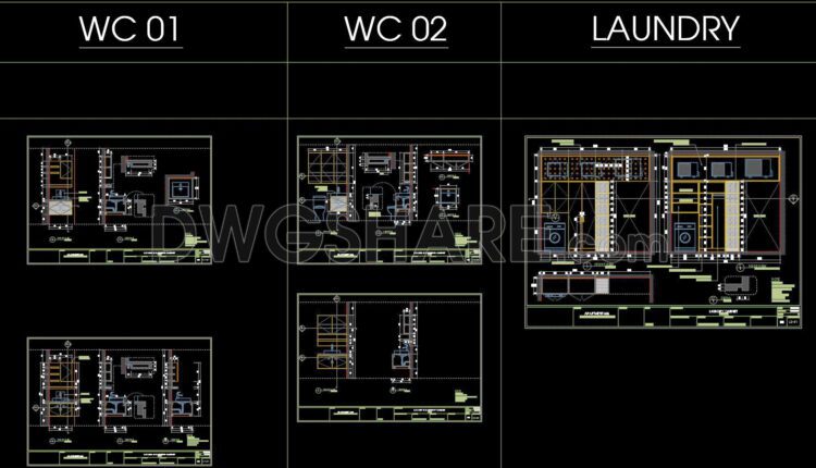 13. CAD design drawings for the construction of a 113 m2 apartment
