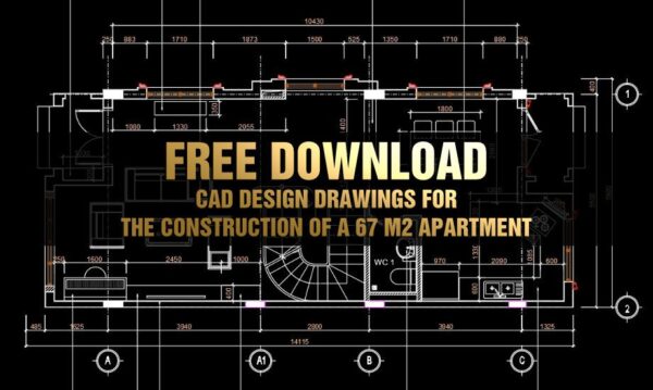 2 years ago
                

                
             1,24514. Free download of CAD design drawings for the construction of a 67 m2 apartment