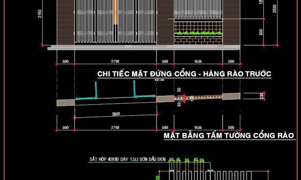 149. CAD drawings detailing gates and fences available for download