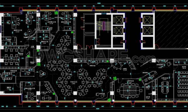 2 years ago
                

                
             6,06915. CAD Floor Plan of Office Layout for a 638m2 Company