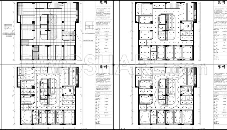 15. Download CAD design and construction drawings for a hair salon