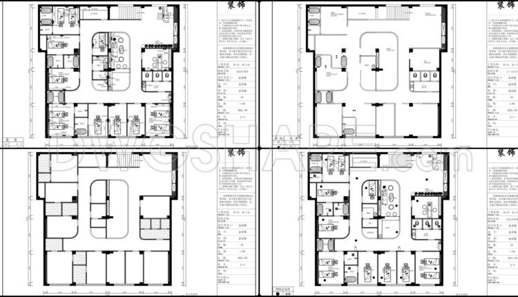 15. Download CAD design and construction drawings for a hair salon