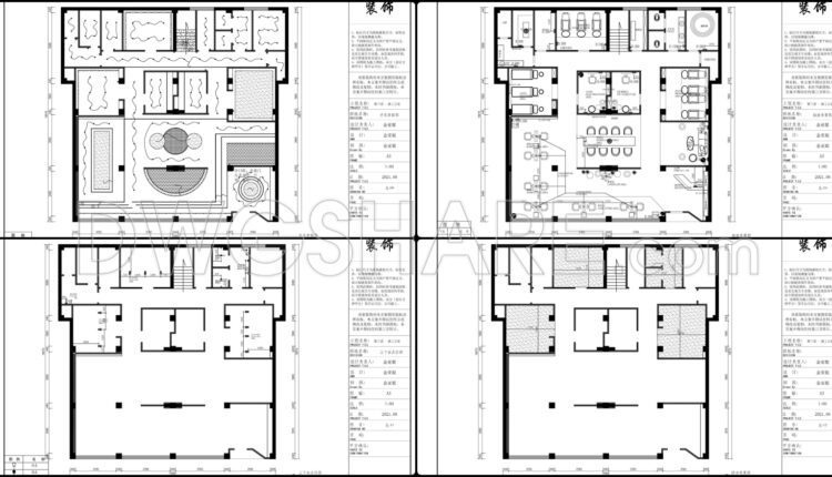15. Download CAD design and construction drawings for a hair salon