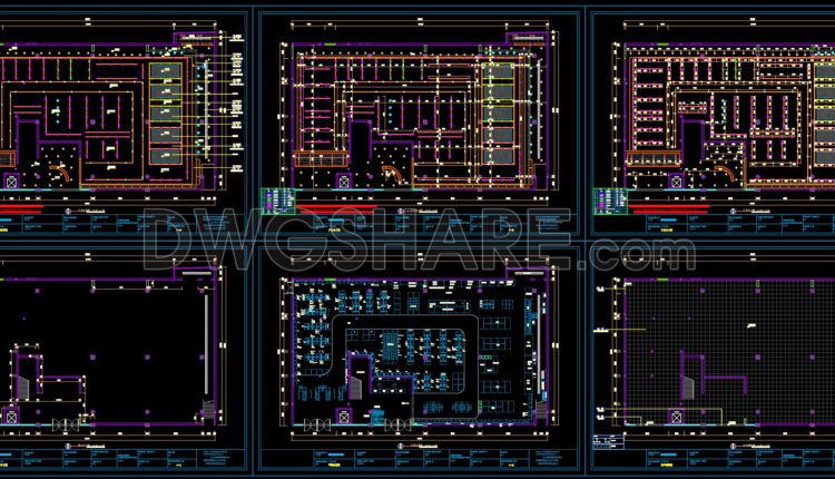 16. Download CAD design and construction drawings for a mini supermarket