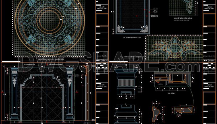 17. Free Download CAD Drawings for the Technical Design and Construction of Living Room Interiors