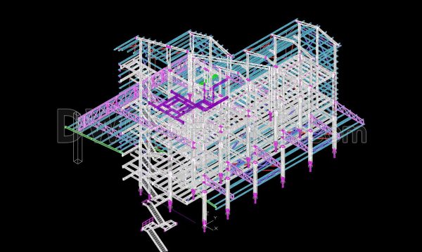 2 years ago
                

                
             923181. CAD drawing Steel Building 3D Template Free Download
