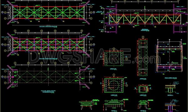 2 years ago
                

                
             1,491185. CAD drawing Of Steel Bridge details Free download
