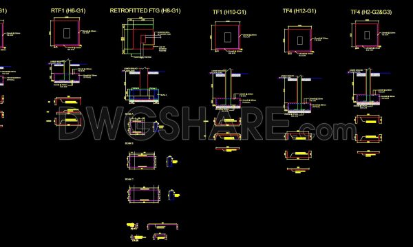 2 years ago
                

                
             881186. CAD drawing Of Foundation details template Free download