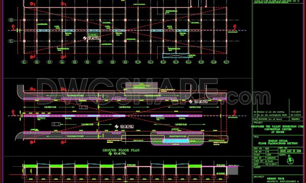 2 years ago
                

                
             558187. CAD drawing Of Bridge Floor Plan and cross section Detail Free download