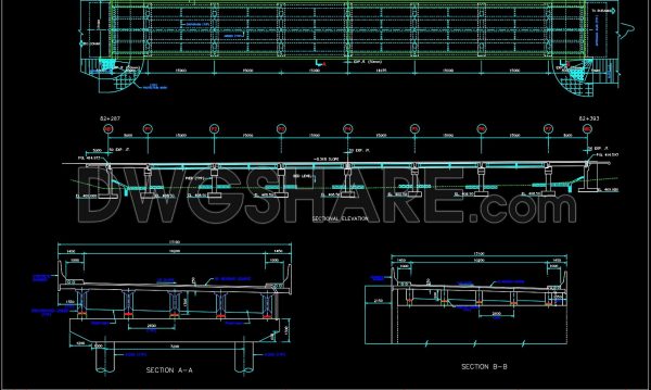 2 years ago
                

                
             988191. CAD drawing Of Bridge Elevations and Sections Free download