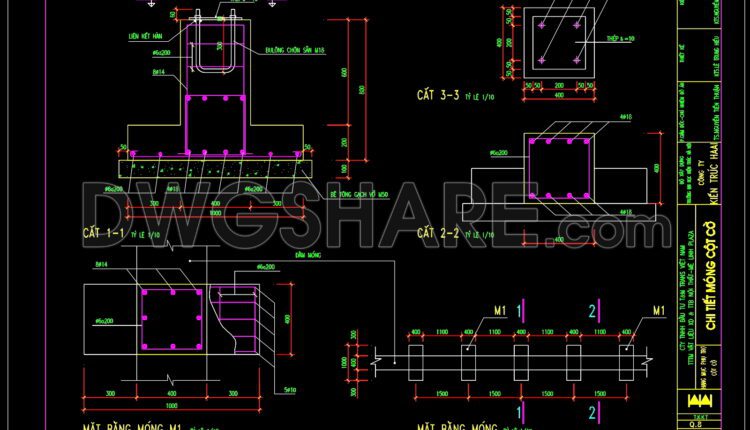 205. CAD drawing Of Flagpole structure. Free download (2)