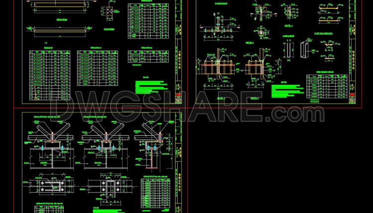 206. CAD drawing Of Structural Drawing of a Market Dome Roof Free download