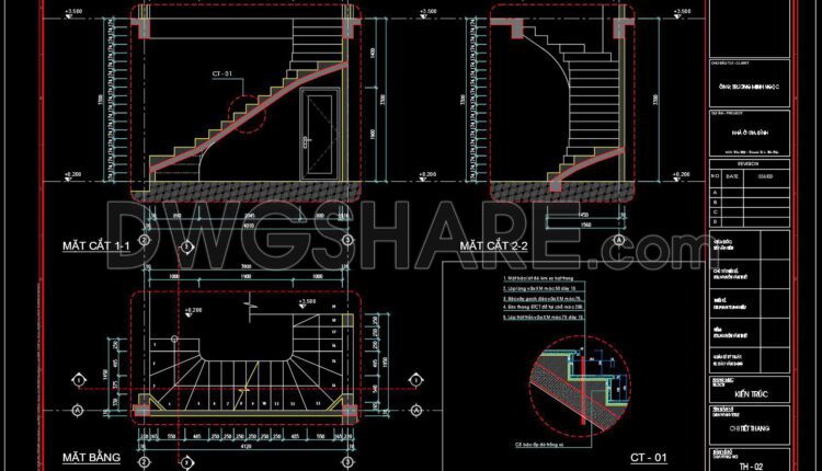 209. Download detailed CAD drawings of townhouse stairs