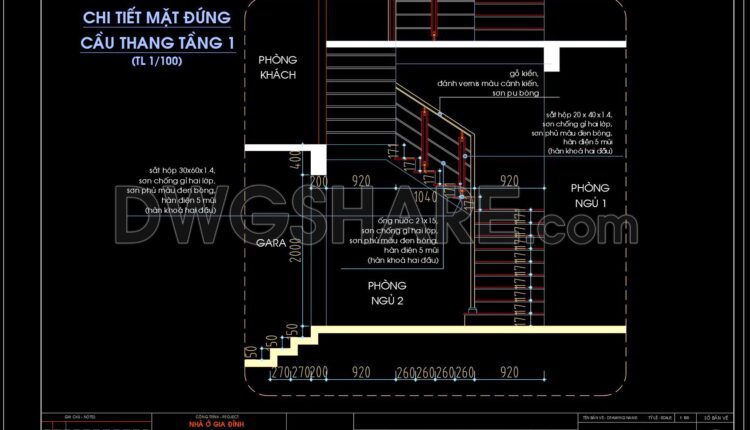 210. Download detailed CAD drawings of townhouse stairs