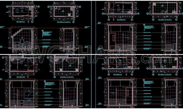 2 years ago
                

                
             500212. WC Layout Plan and elevations details CAD drawings download