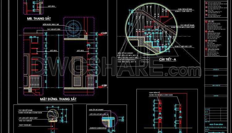 217. Download detailed CAD drawings of townhouse stairs