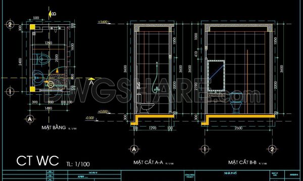 2 years ago
                

                
             519217. WC Layout Plan and elevations details CAD drawings download