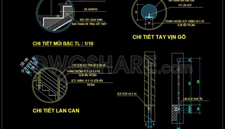 218. Download detailed CAD drawings of townhouse stairs (2)