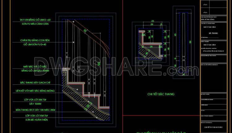 219. Download detailed CAD drawings of townhouse stairs