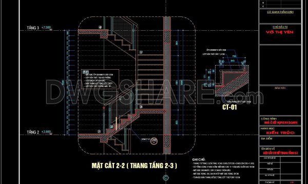 221. Download detailed CAD drawings of townhouse stairs