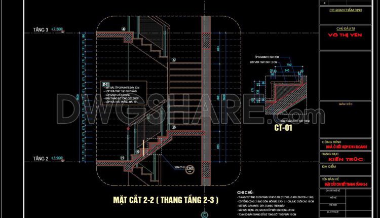221. Download detailed CAD drawings of townhouse stairs