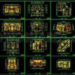 221. Functional layout plans of 85m2 apartments - Free Cad Blocks ...