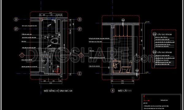 2 years ago
                

                
             467224. Free download of CAD technical drawings for the construction of bathrooms in townhouses