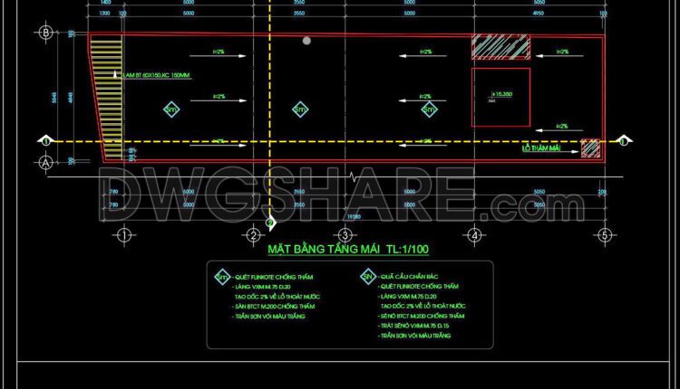 23. Download free detailed CAD drawings of floor plans for a 5-story townhouse