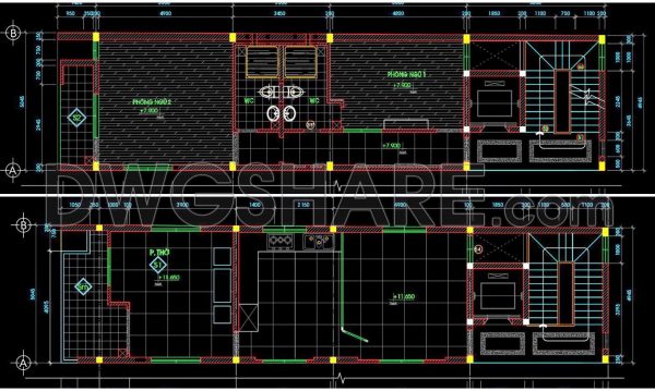 2 years ago
                

                
             41523. Download free detailed CAD drawings of floor plans for a 5-story townhouse