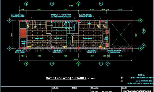 24. Download free detailed CAD drawings of floor plans for a 3-story townhouse
