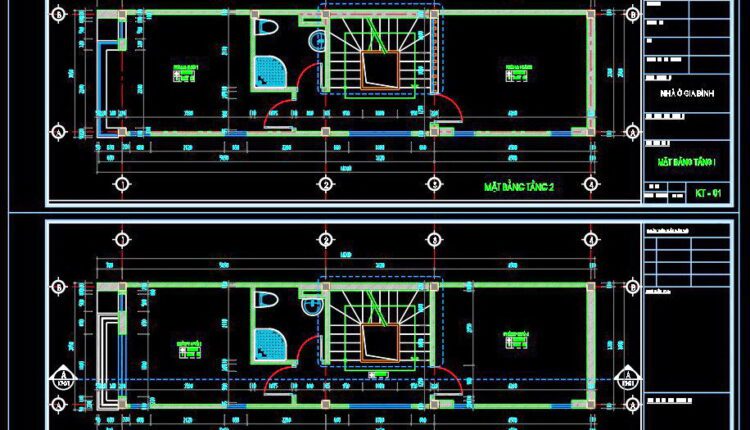 247. Structural Drawings Of 4-Story House A Complete Project 3.6m x 14.3m For Download