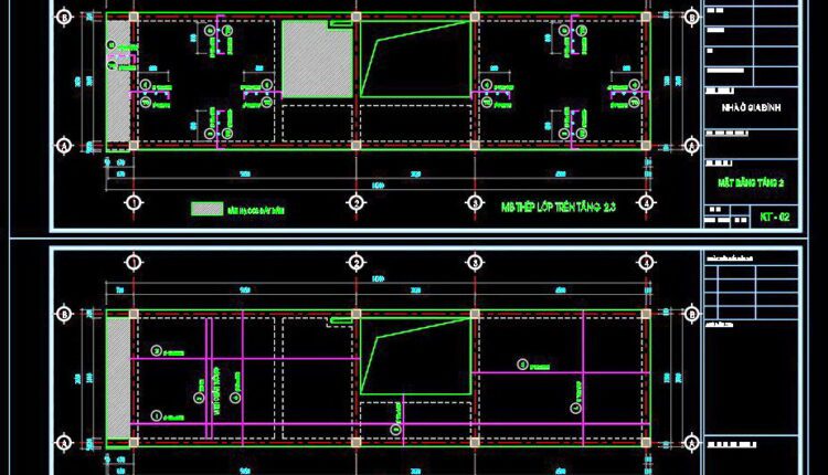 247. Structural Drawings Of 4-Story House A Complete Project 3.6m x 14.3m For Download