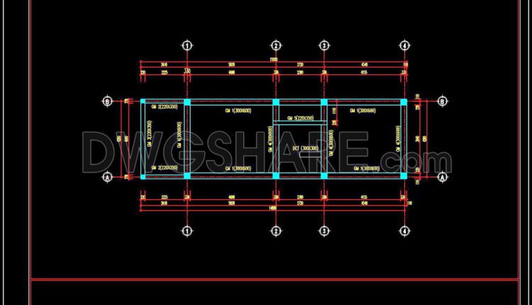 250. Structural Drawings Of 1-Story House A Complete Project 4.5m x 15m For Download