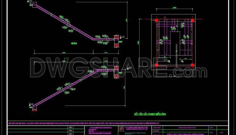 252. Structural Drawings Of 3-Story House A Complete Project 4.5m x 15m For Download