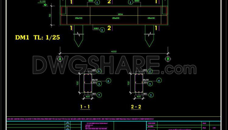 252. Structural Drawings Of 3-Story House A Complete Project 4.5m x 15m For Download