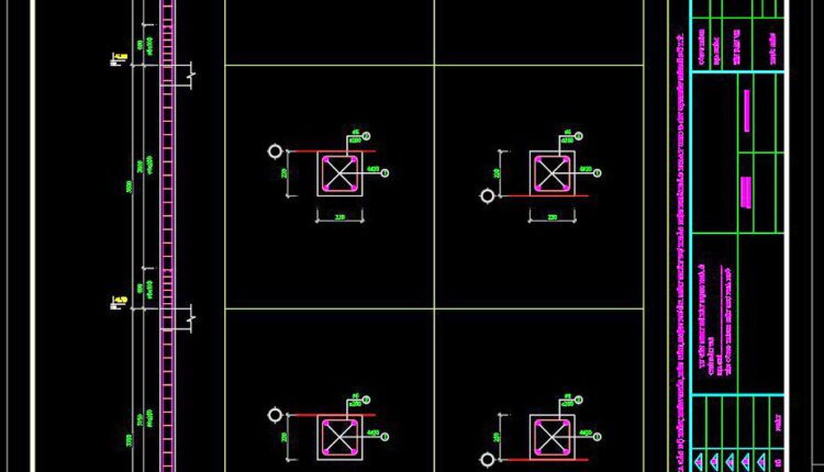 252. Structural Drawings Of 3-Story House A Complete Project 4.5m x 15m For Download
