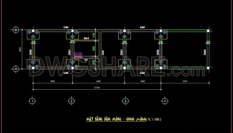 253. Structural Drawings Of 2-Story House A Complete Project 4m x 16.7m For Download