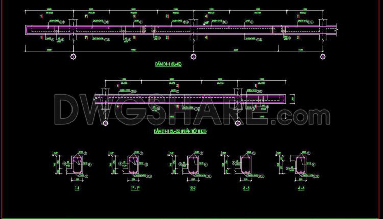254. Structural Drawings Of 3-Story House A Complete Project 4m x 12.7m For Download