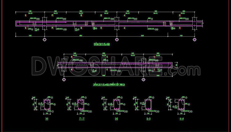 254. Structural Drawings Of 3-Story House A Complete Project 4m x 12.7m For Download