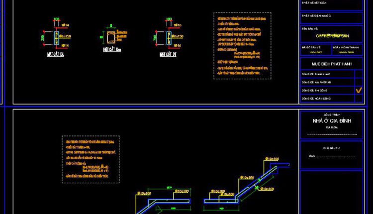 255. Structural Drawings Of 3-Story House A Complete Project 4m x 17m For Download