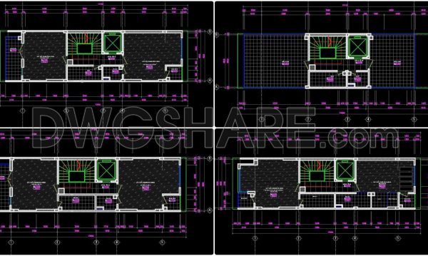 2 years ago
                

                
             47229. Download free detailed CAD drawings of floor plans for a 4-story townhouse